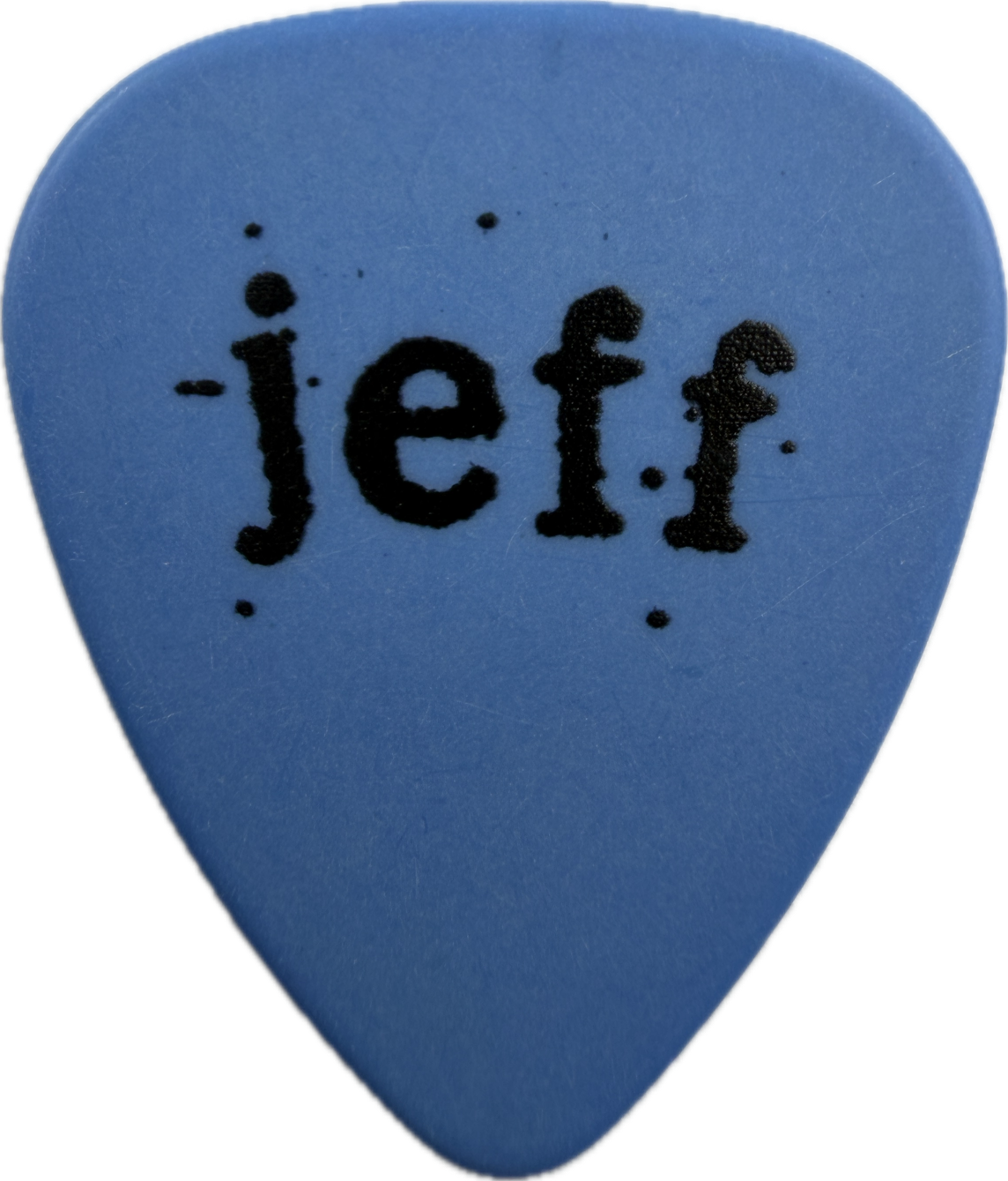 JEFF AMENT PEARL JAM SINGLE-SIDED TOUR GUITAR PICK FRONT