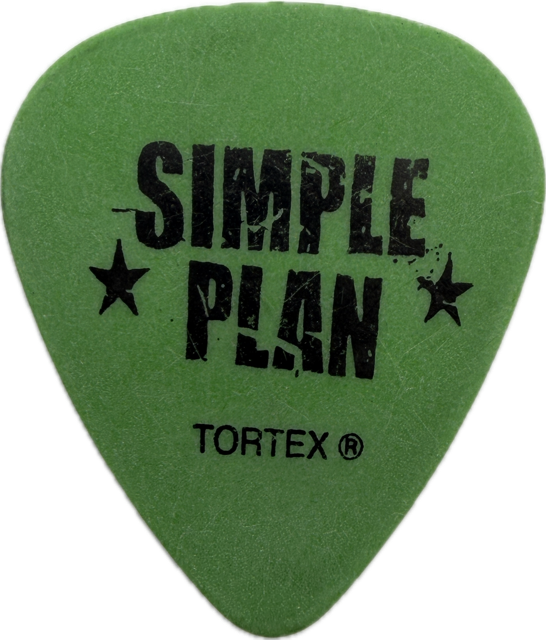 JEFF STINCO SIMPLE PLAN 2005 NOT GETTING ANY TOUR GUITAR PICK