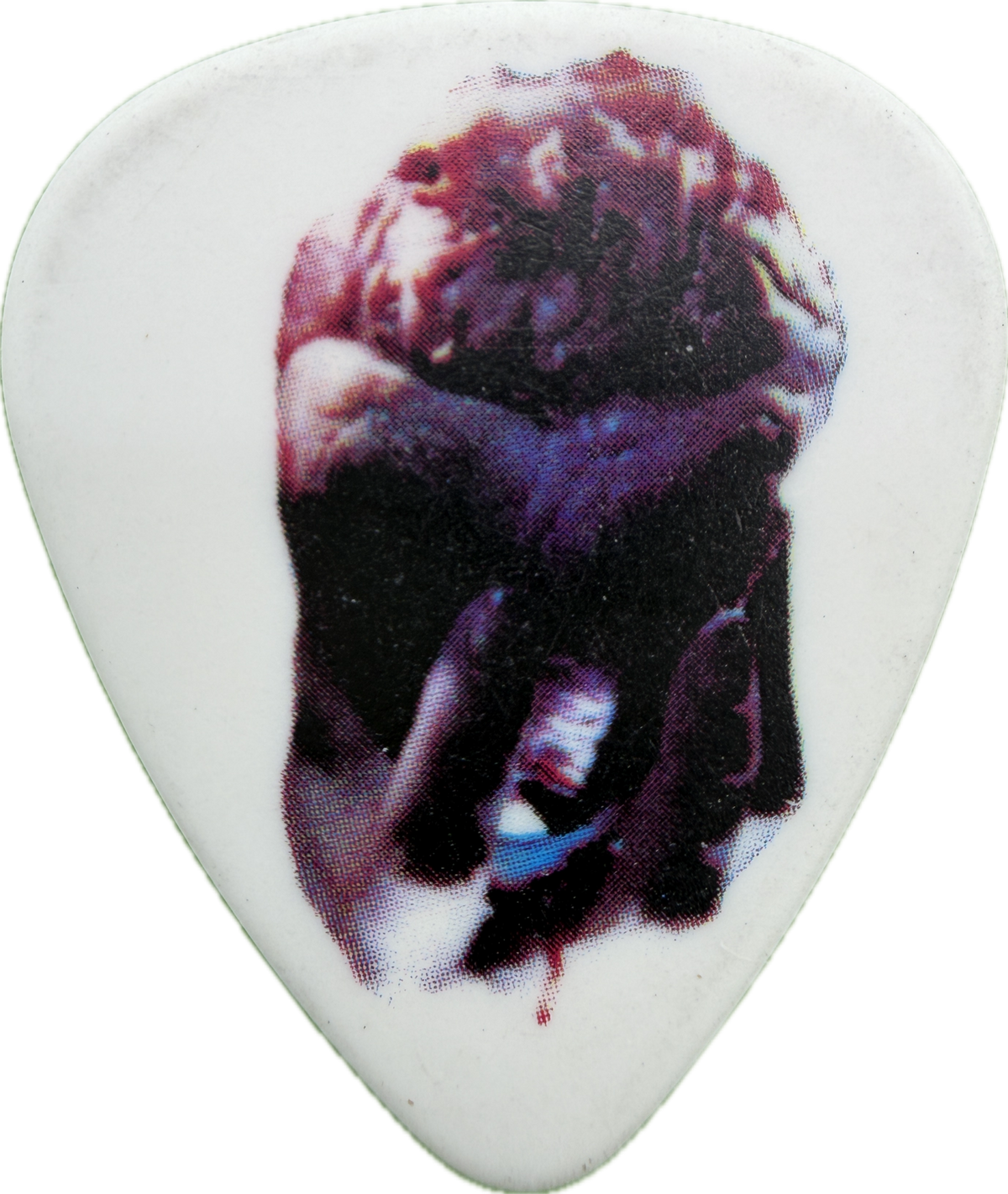 Jerry Cantrell Alice In Chains 2010 Black Gives Way To Blue Tour Photo White Variant Guitar Pick front