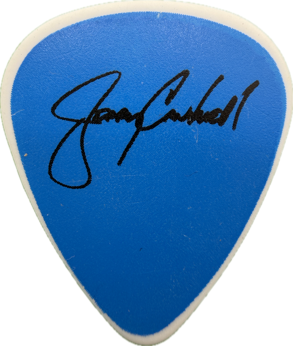 Jerry Cantrell Alice In Chains 2010 Black Gives Way To Blue Tour Star Blue Border Guitar Pick front