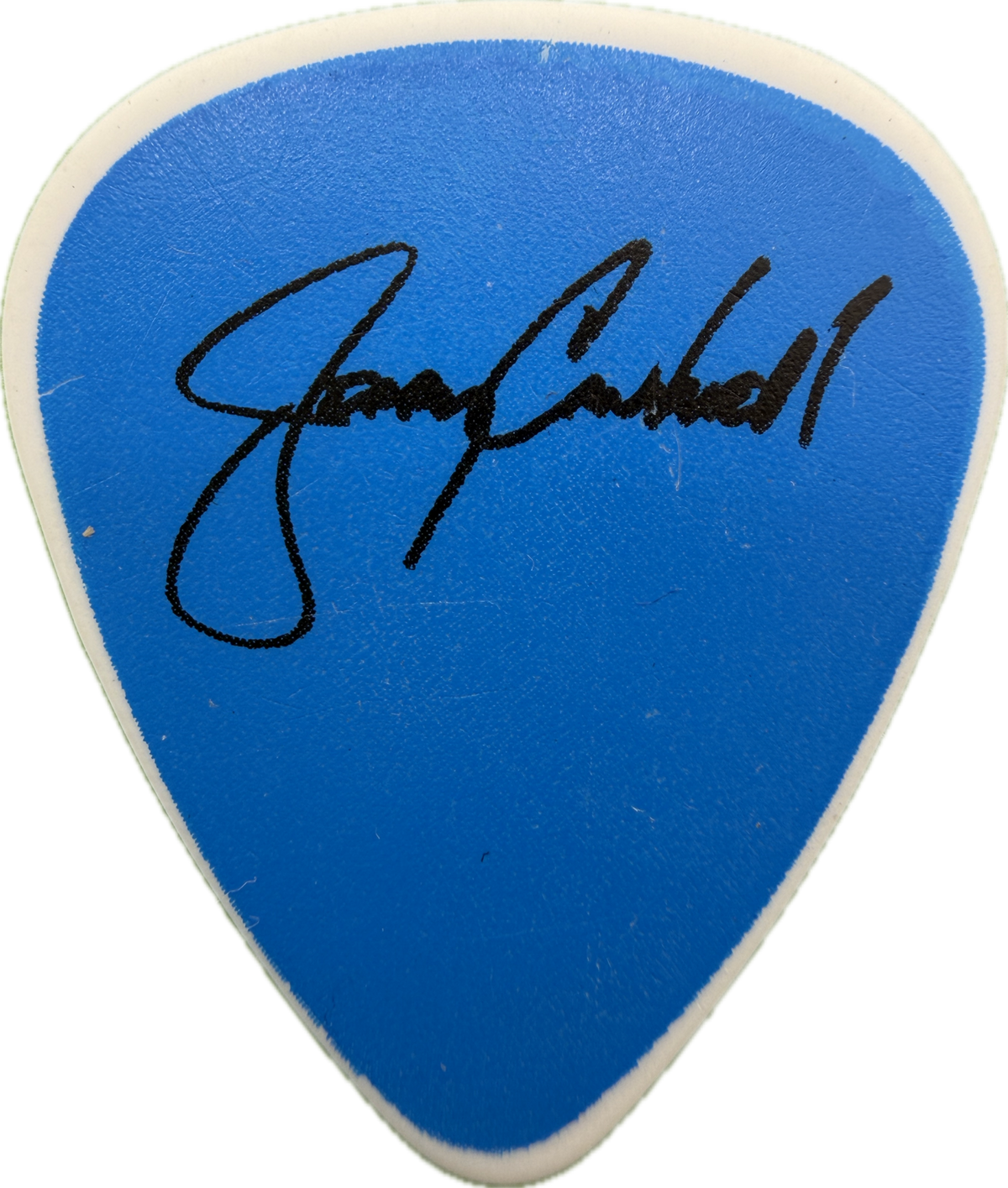 Jerry Cantrell Alice In Chains 2010 Black Gives Way To Blue Tour Star Blue Border Guitar Pick front