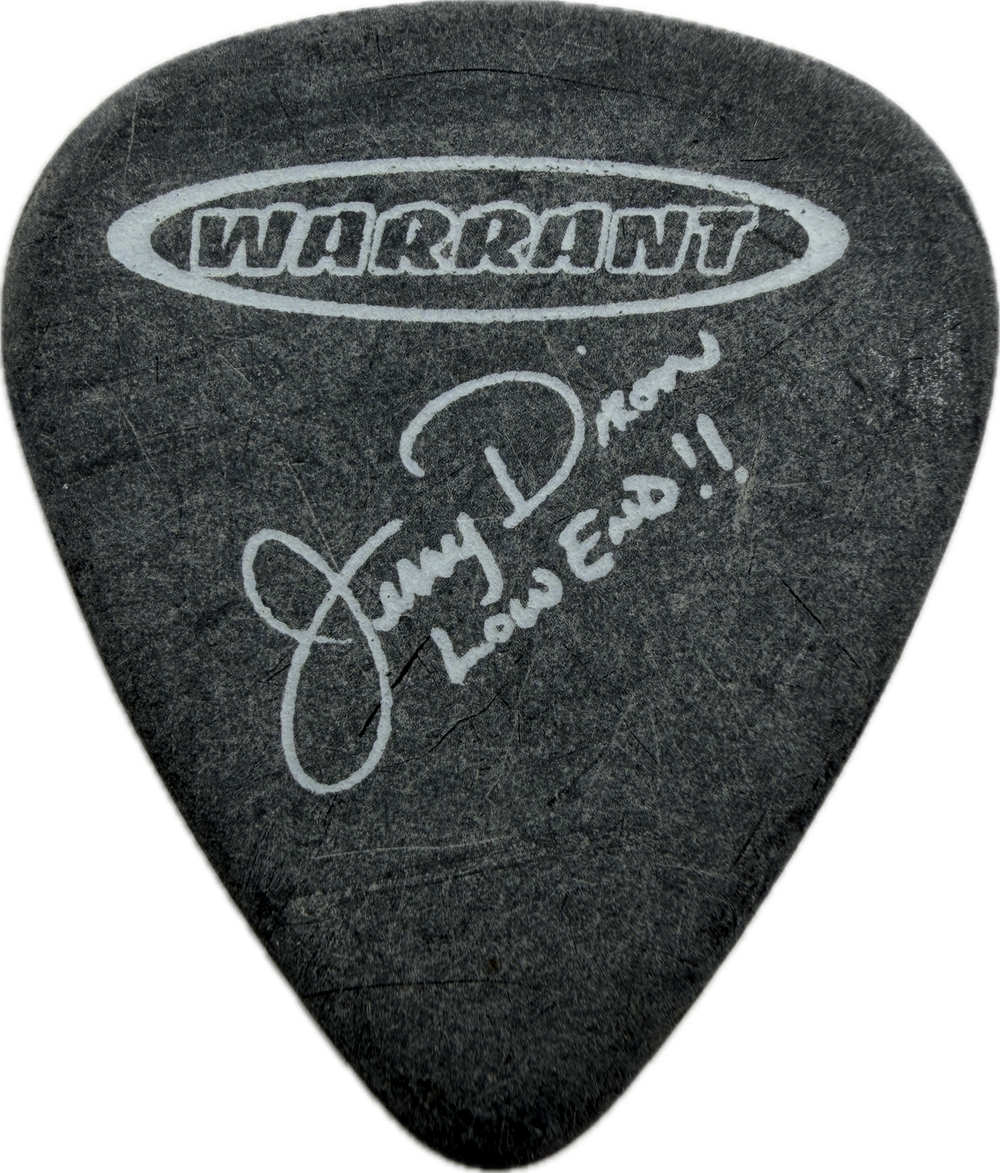 JERRY DIXON WARRANT 2002 TOUR GUITAR PICK