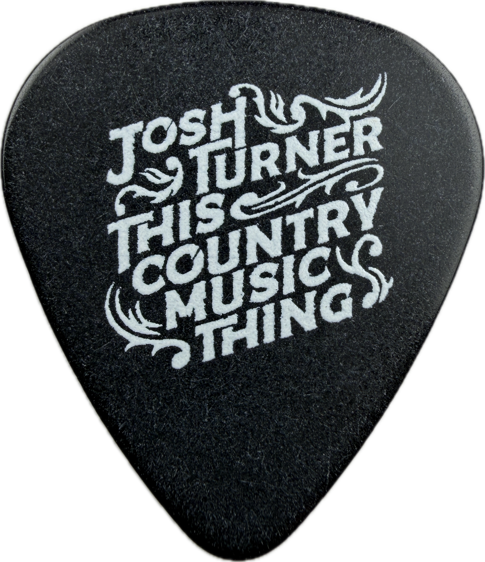 Josh Turner This Country Music Thing Guitar Pick front this country music thing black