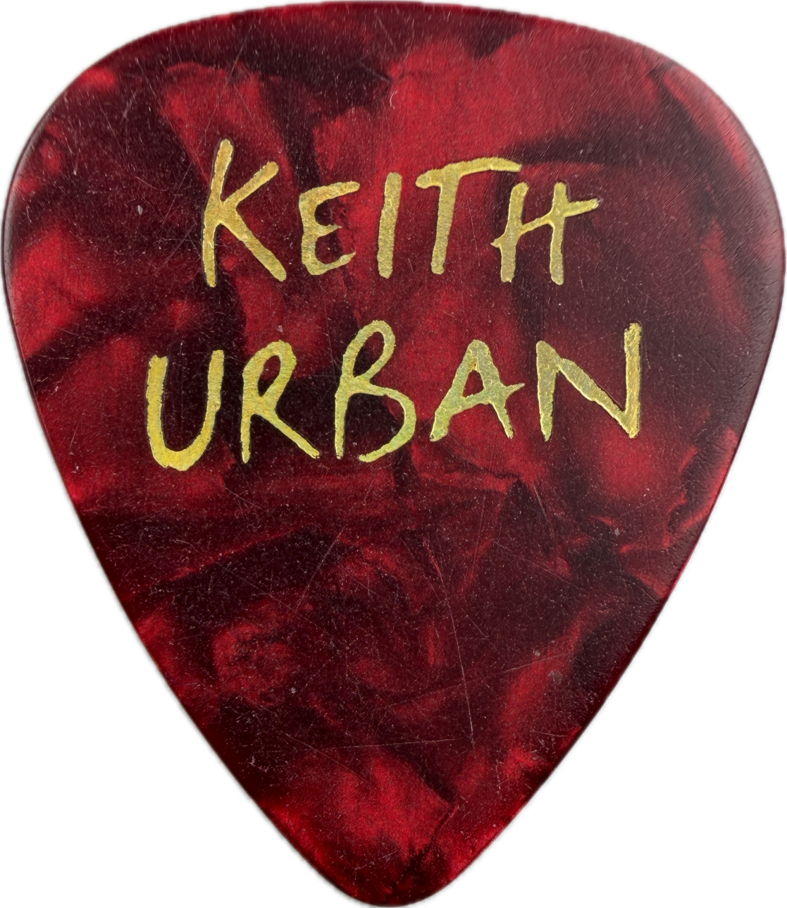 KEITH URBAN 2011 GET CLOSER TOUR GUITAR PICK FRONT