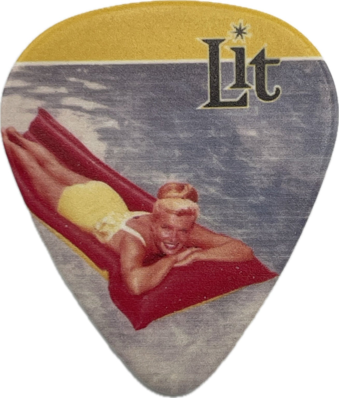 KEVIN BALDES LIT A PLACE IN THE SUN ALBUM COVER GUITAR PICK FRONT