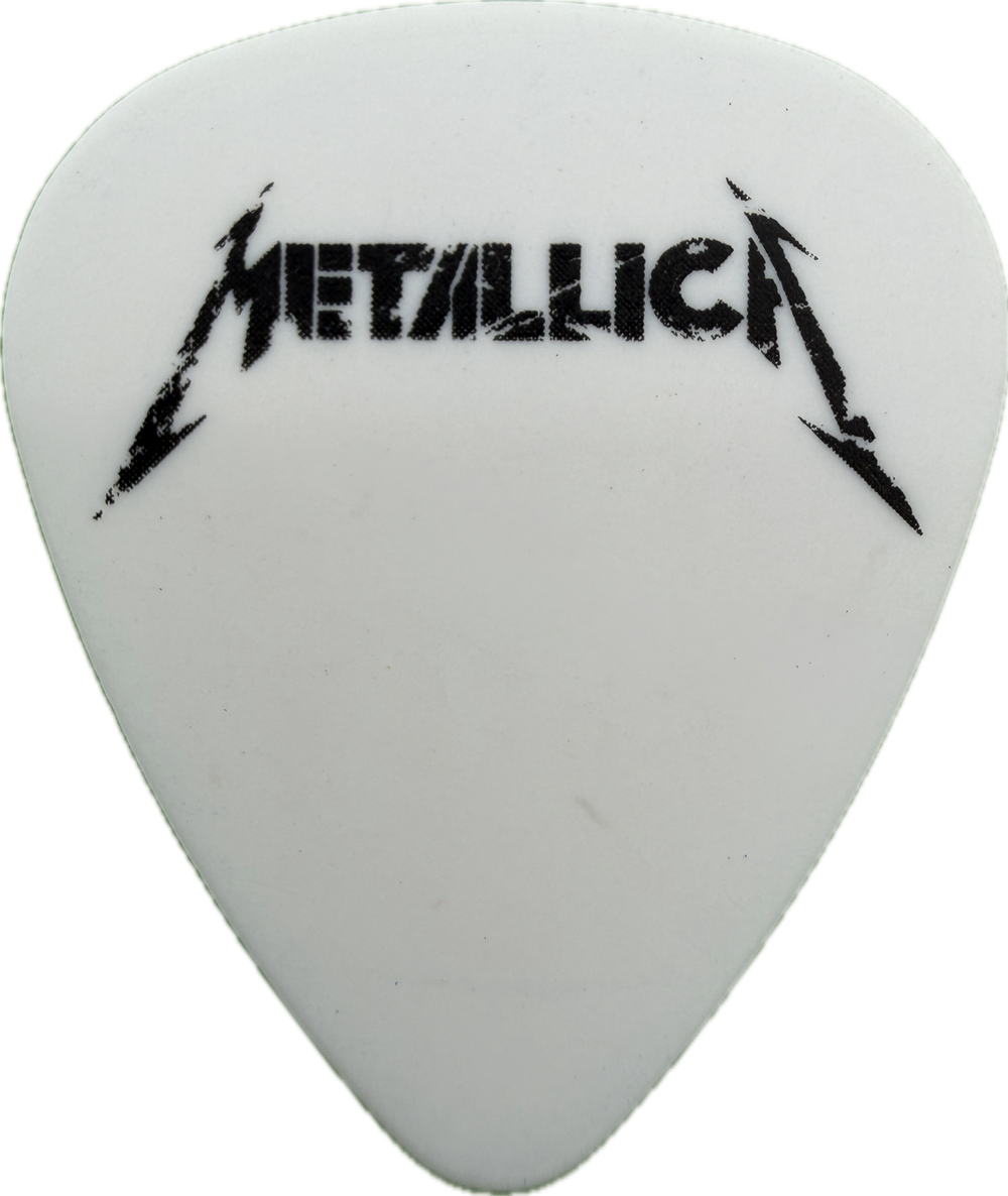 Kirk Hammett Metallica 2004 St. Anger Tour Red Tongue Guitar Pick front