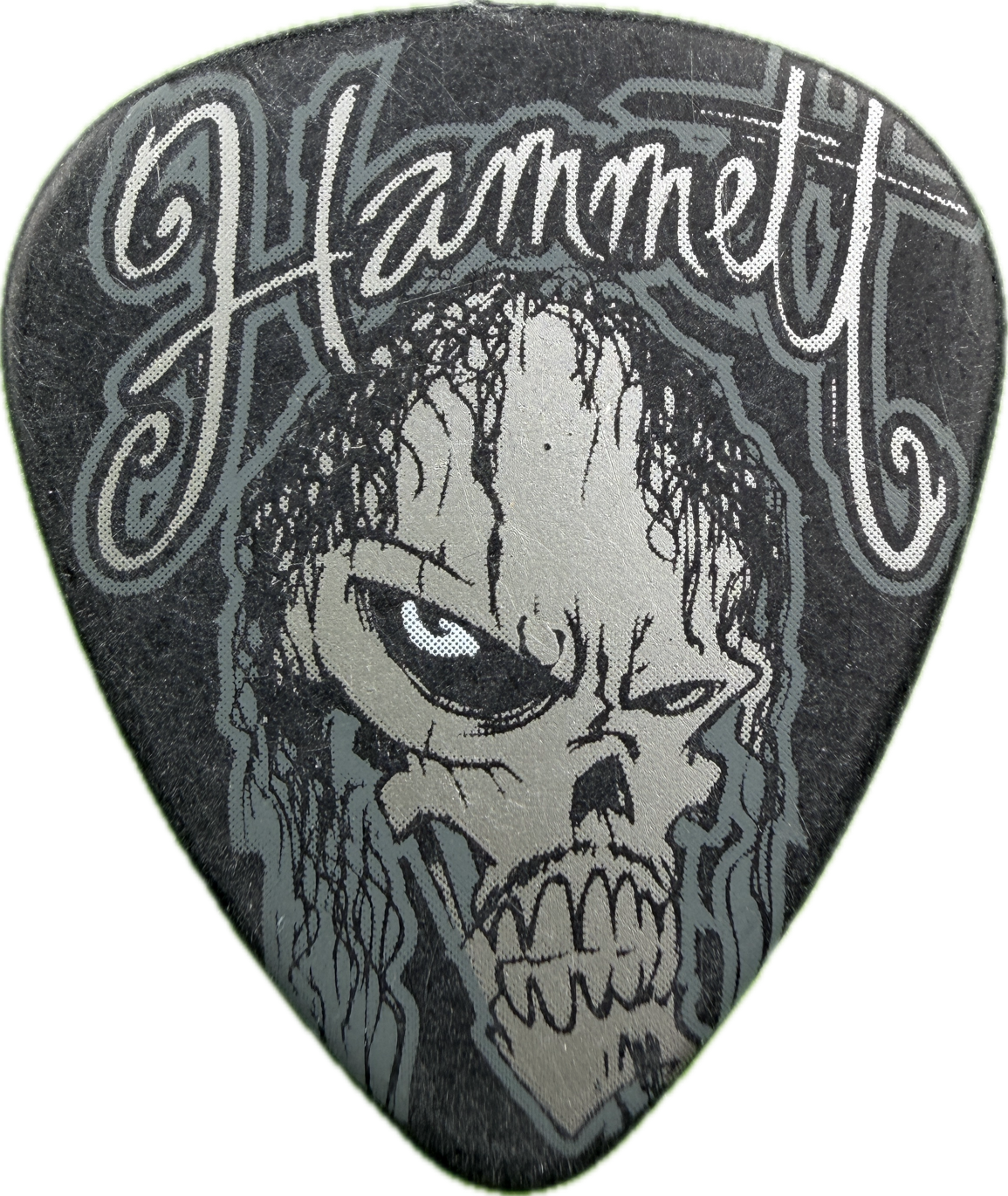 Kirk Hammett Metallica 2011 30Th Anniversary Tour Skull guitar pick front