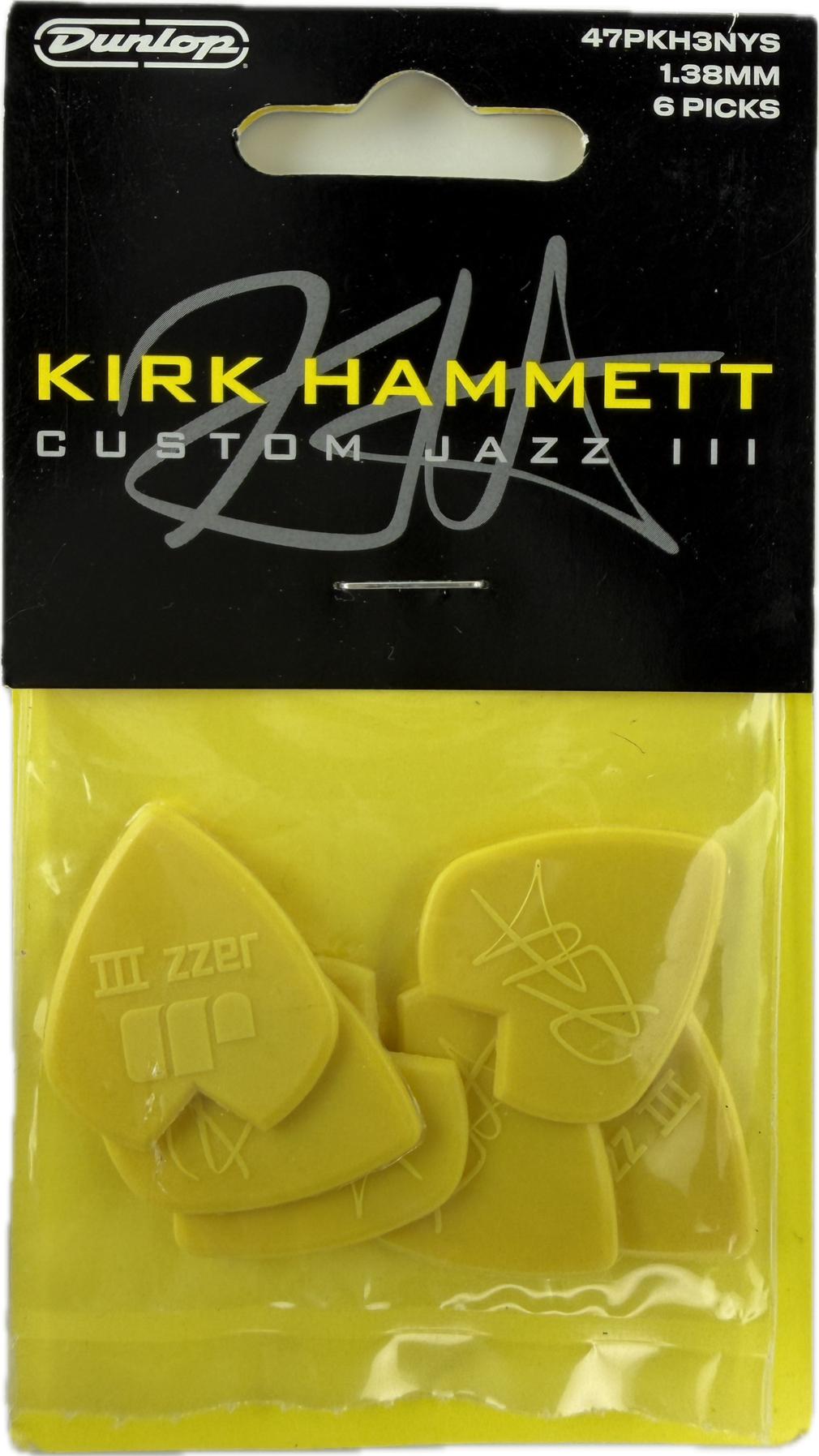 KIRK HAMMETT CUSTOM JAZZ III GUITAR PICK PACK