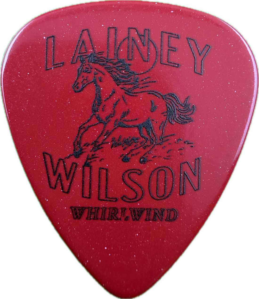 LAINEY WILSON WHIRLWIND 2025 BELL BOTTOM COUNTRY TOUR GUITAR PICK FRONT