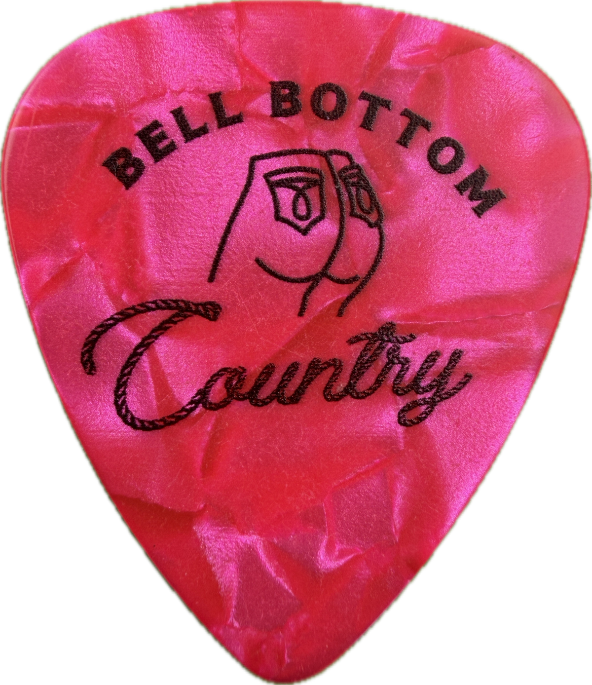 LAINEY WILSON WHIRLWIND 2025 BELL BOTTOM COUNTRY TOUR LOGO GUITAR PICK FRONT