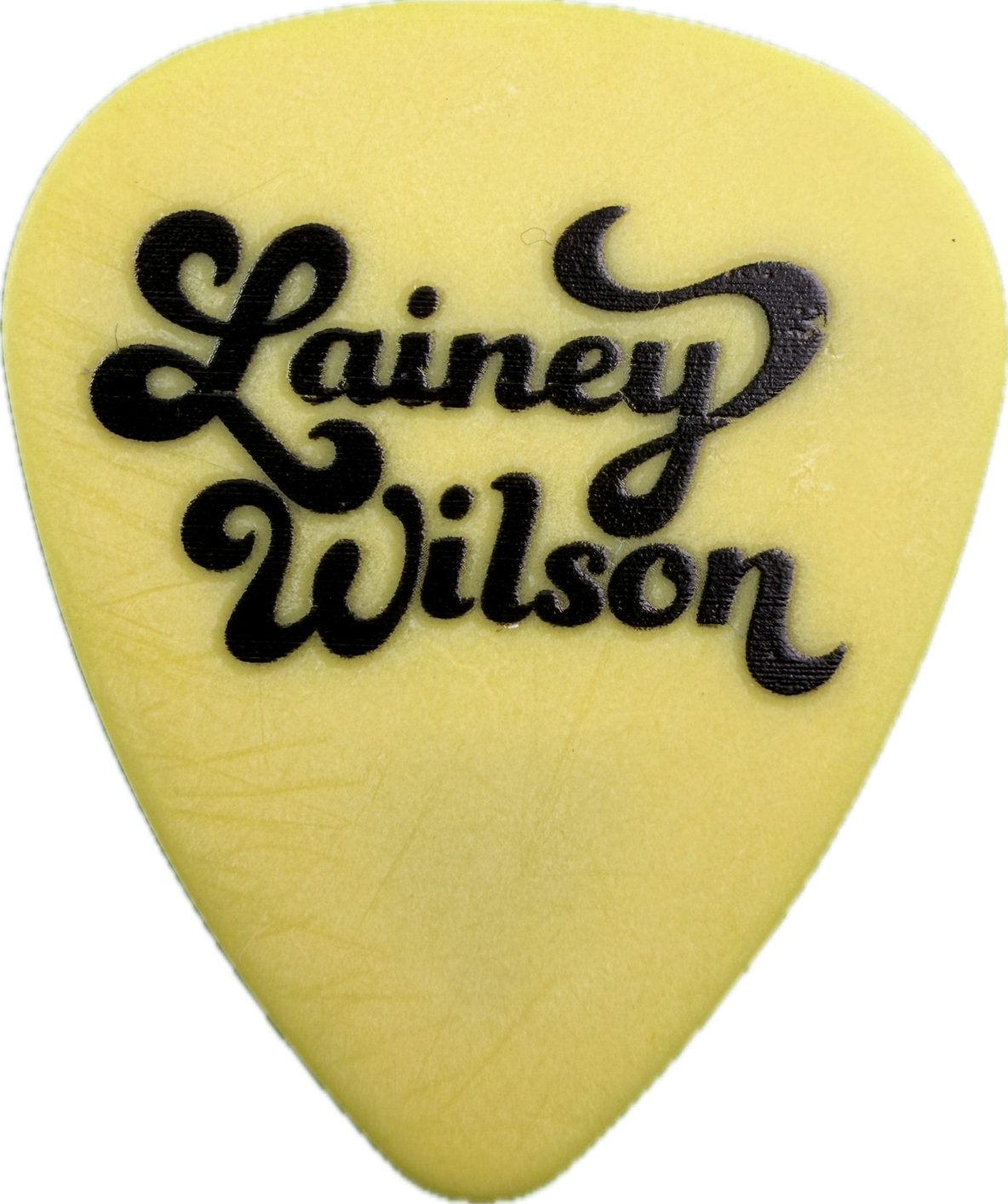 LAINEY WILSON WHIRLWIND 2025 THINGS A MAN OUGHTA KNOW GUITAR PICK FRONT