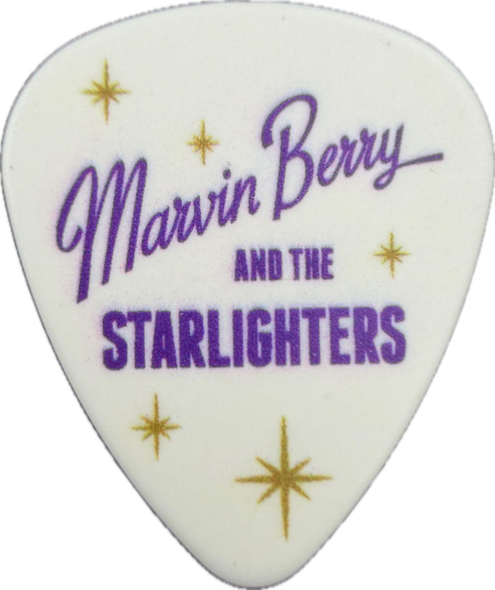 Marty McFly Back to the Future Gibson white Marvin Berry and the Starlighters guitar pick front