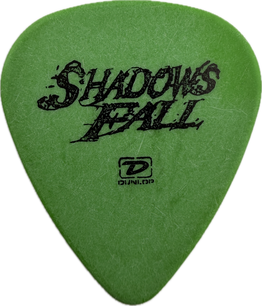 Matthew Bachand Shadows Fall 2005 The War Within Tour Guitar Pick front shadows fall logo green