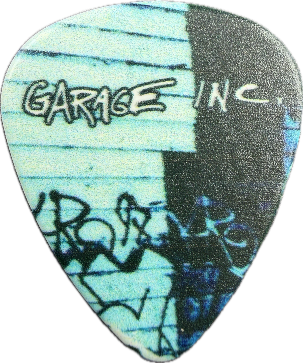 Metallica GARAGE INC. guitar pick front, Garage Inc. album artwork