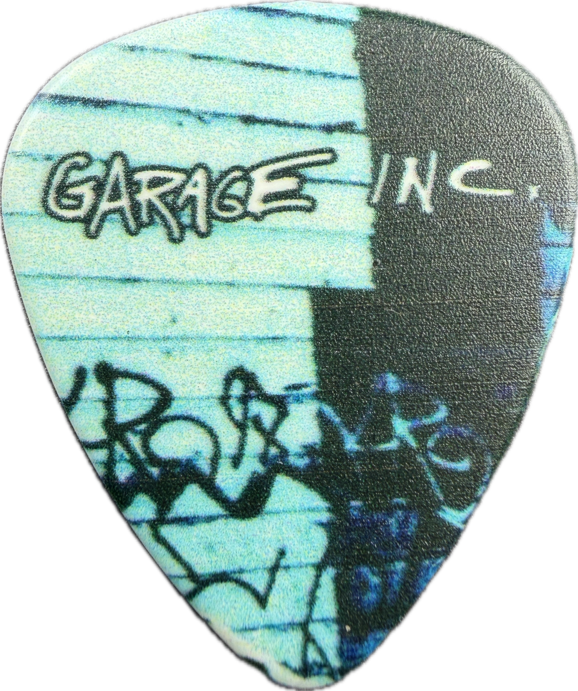 Metallica GARAGE INC. guitar pick front, Garage Inc. album artwork