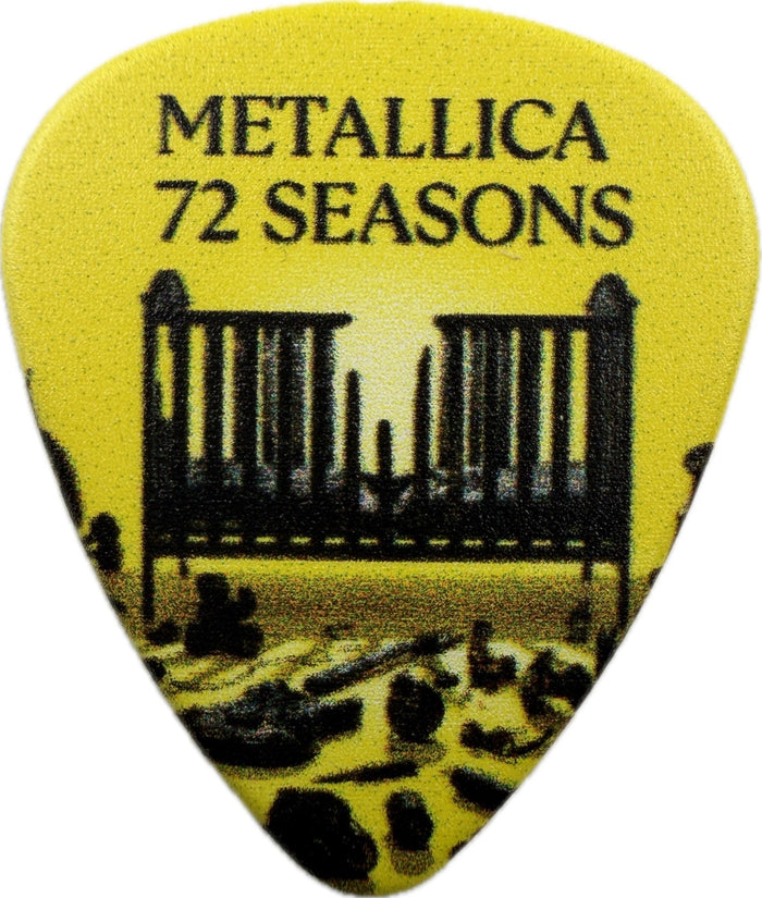 Metallica Life Burns Faster 72 Seasons guitar pick front