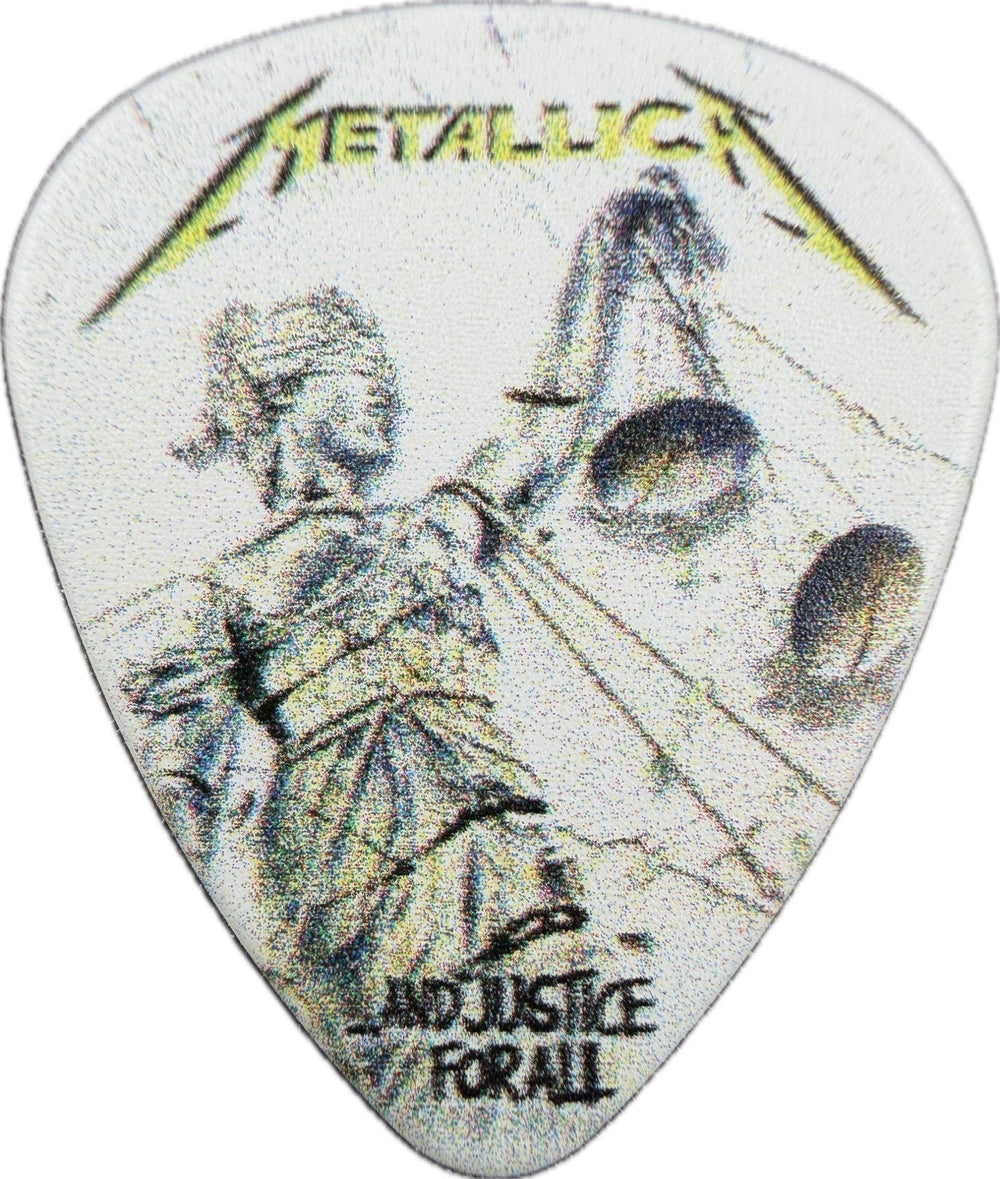 Metallica Life Burns Faster ...And Justice for All guitar pick front