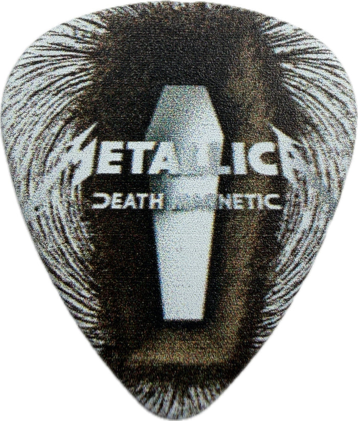 Metallica Life Burns Faster Death Magnetic Sphere Las Vegas guitar pick front
