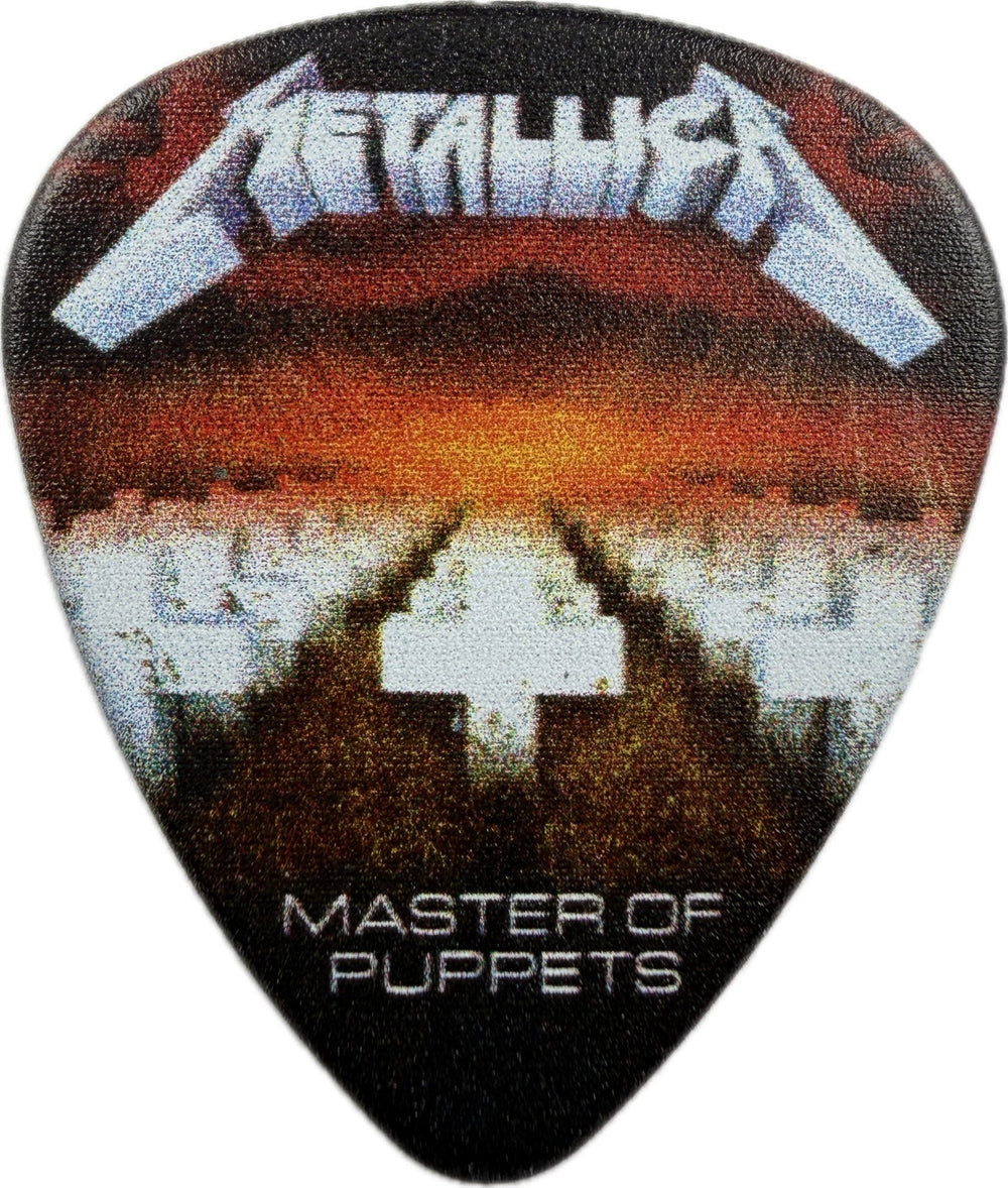 Metallica Life Burns Faster Master of Puppets Sphere Las Vegas guitar pick front