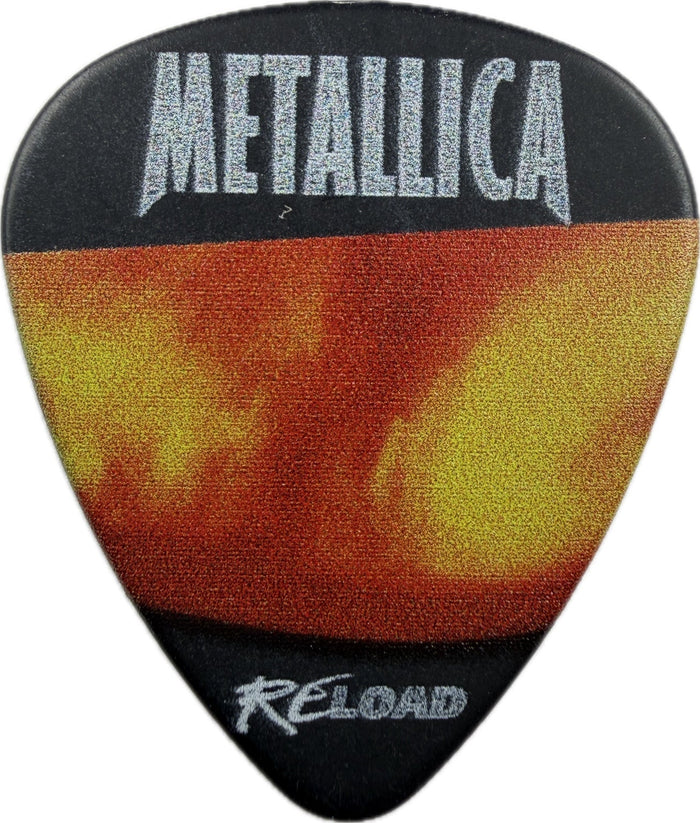 Metallica Life Burns Faster Reload Sphere Las Vegas guitar pick front