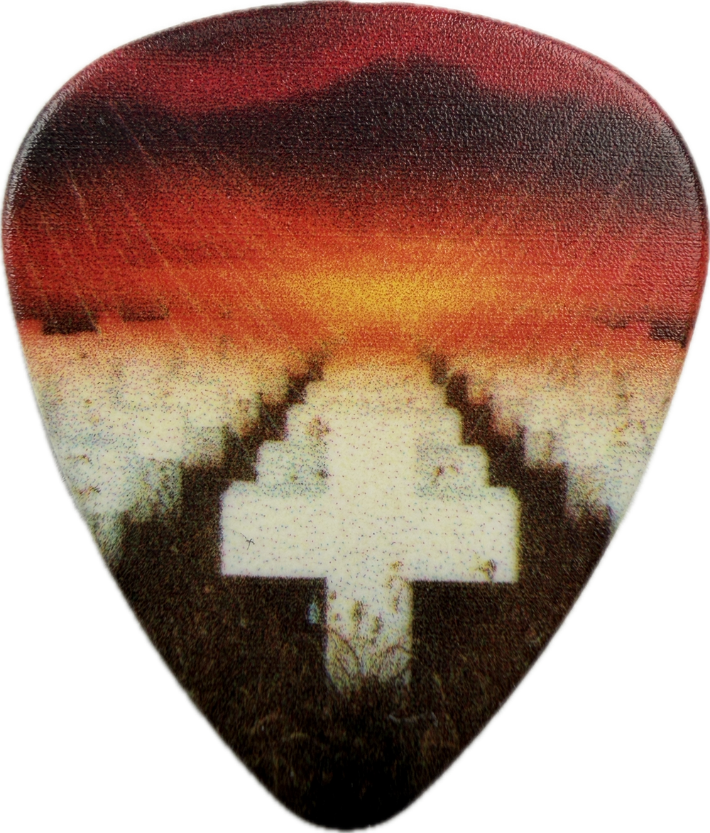 Metallica MASTER OF PUPPETS guitar pick front, Master of Puppets album artwork
