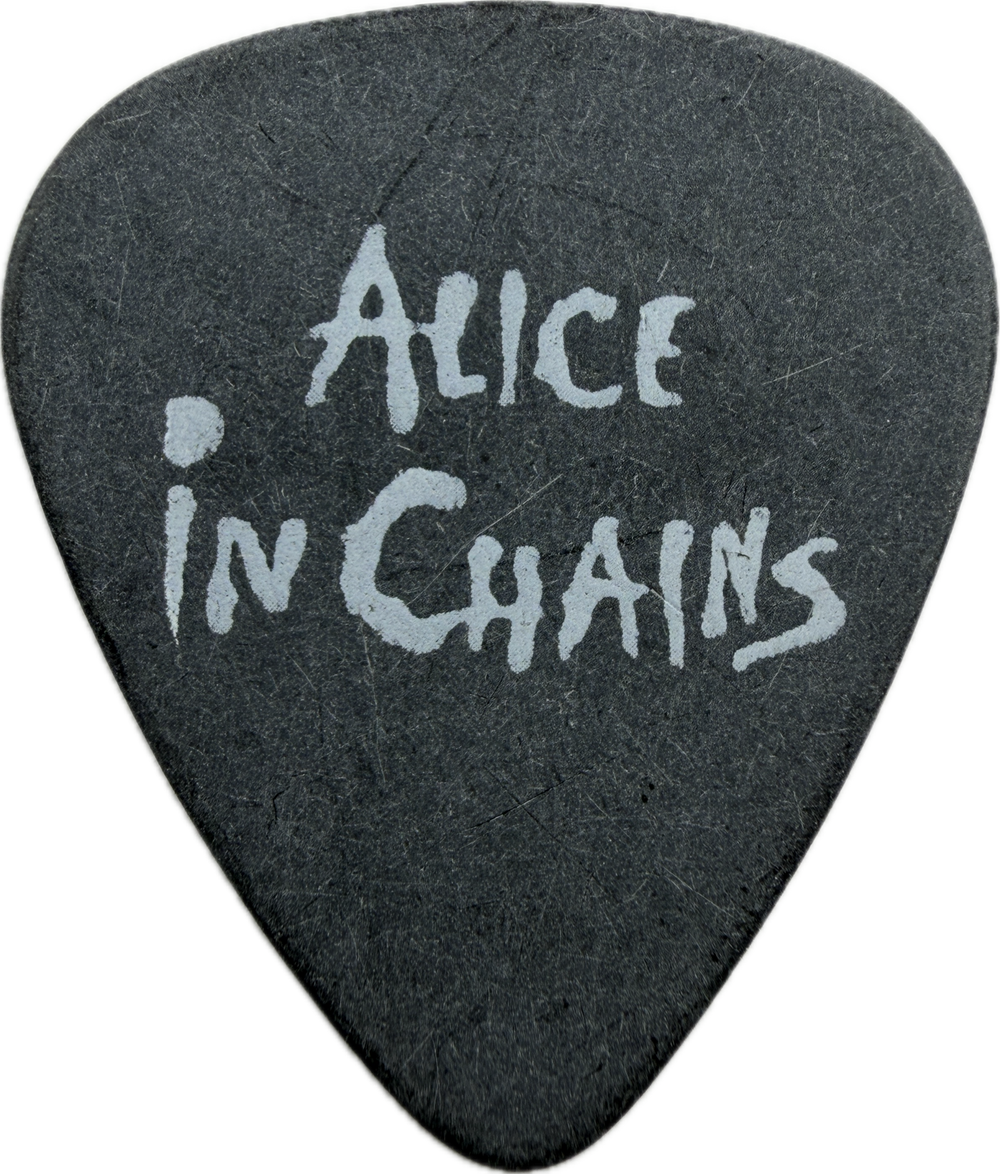 Mike Starr Alice In Chains Tour Guitar Pick front alice in chains black