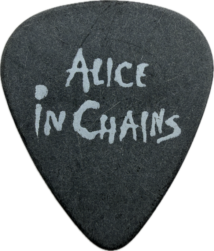 Mike Starr Alice In Chains Tour Guitar Pick front alice in chains black