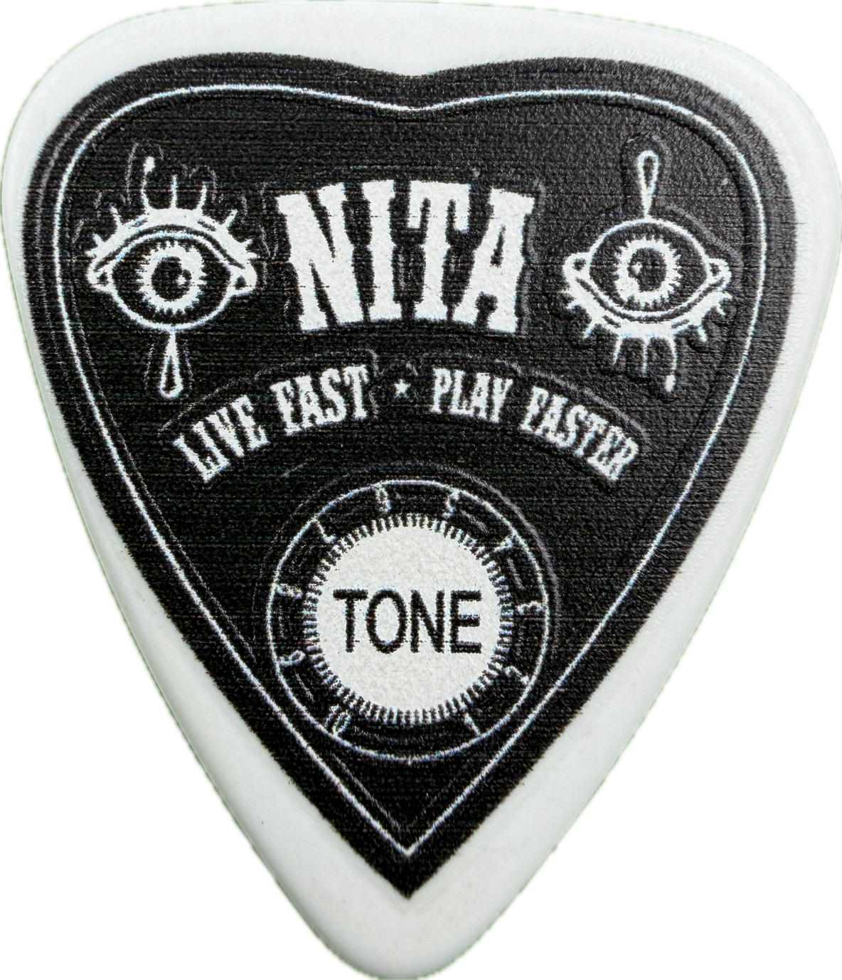 NITA STRAUSS ALICE COOPER 2020 DETROIT STORIES TOUR LIVE FAST GUITAR PICK FRONT