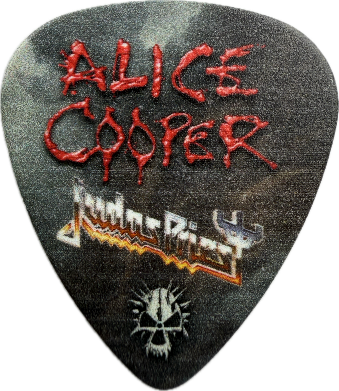 Nita Strauss Alice Cooper 2025 Enter The Nightmare Guitar Pick front alice cooper judas priest artwork