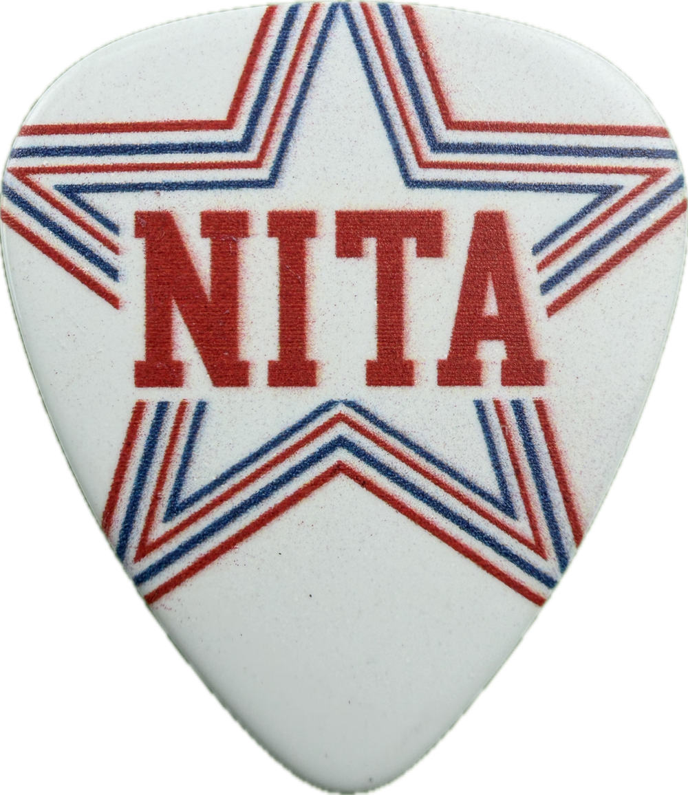 NITA STRAUSS ALICE COOPER 2025 SIGNATURE TOUR GUITAR PICK STAR DESIGN FRONT