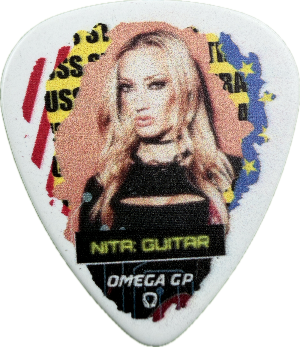 NITA STRAUSS ALICE COOPER BAND 2025 PORTRAIT GUITAR PICK FRONT