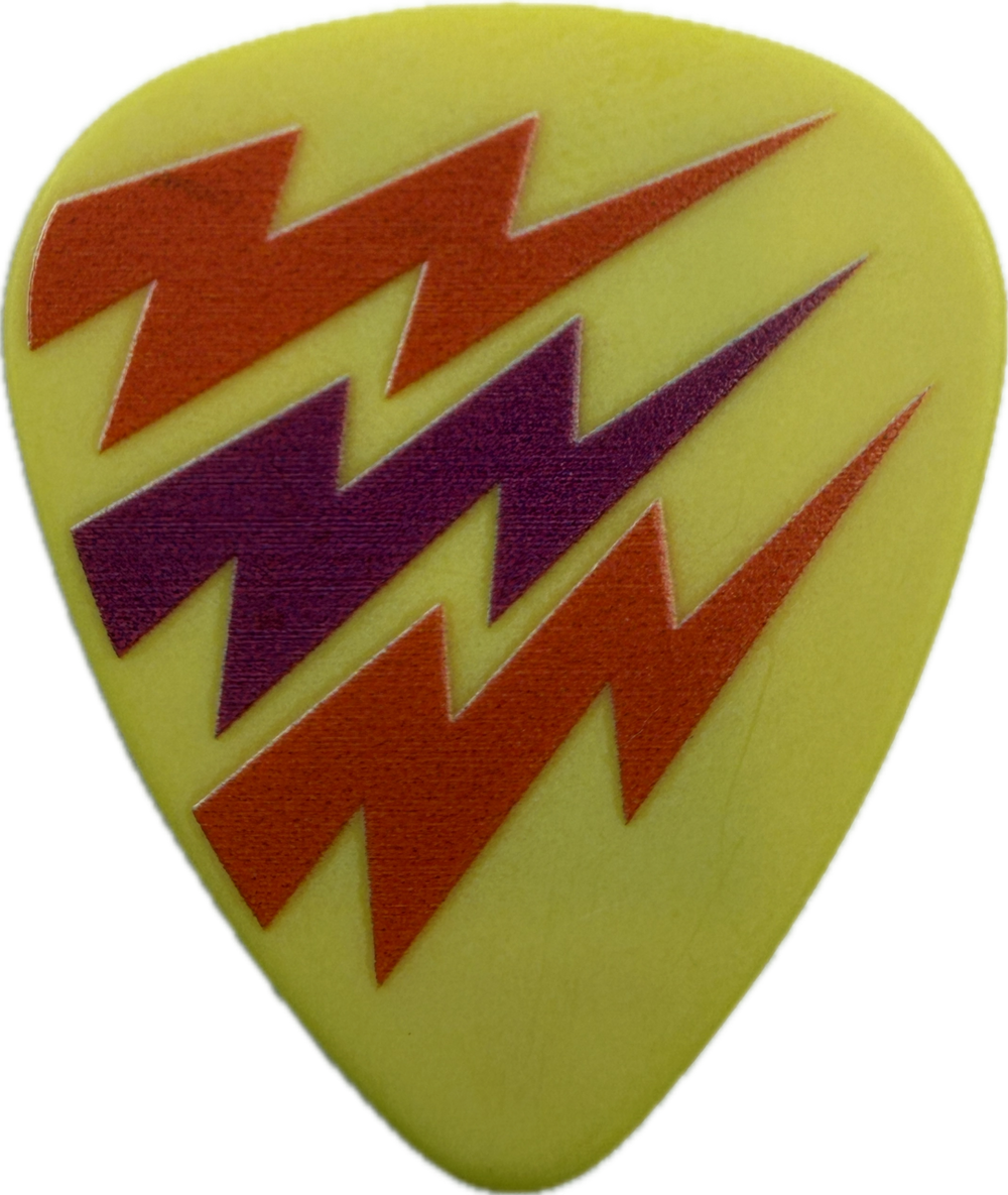 Nita Strauss Alice Cooper Riff Hard Nita Yellow Guitar Pick front