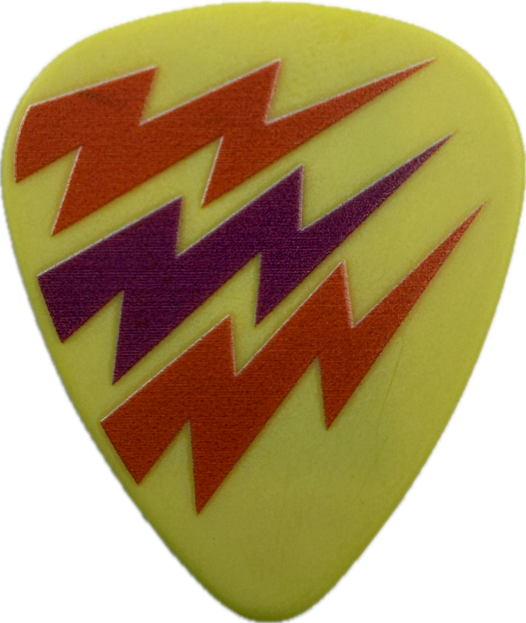 Nita Strauss Alice Cooper Riff Hard Nita Yellow Guitar Pick front