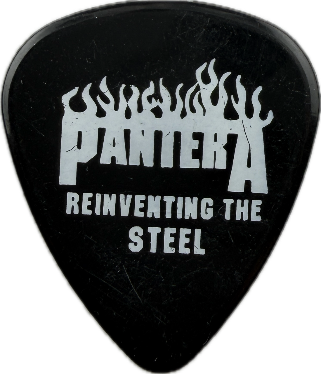 Rex Brown Pantera 2001 Reinventing The Steel Tour Guitar Pick front pantera reinventing the steel black