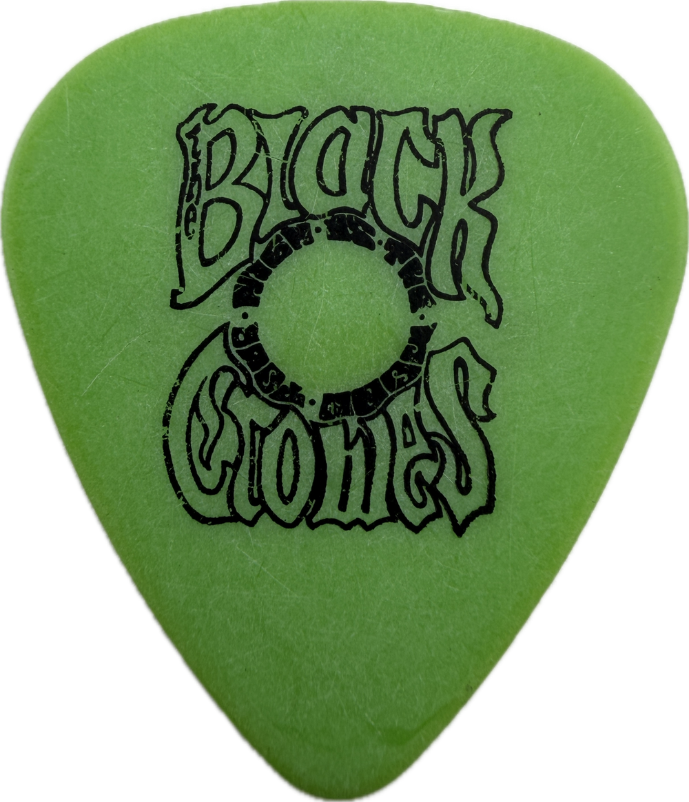 RICH ROBINSON THE BLACK CROWES LOGO GUITAR PICK GREEN FRONT