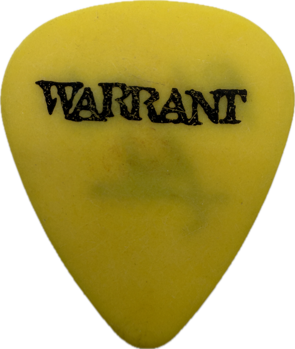 Rick Steier Warrant 1995 Ultraphobic Tour Guitar Pick front
