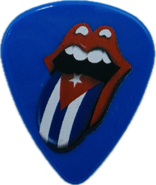 ROLLING STONES 2016 CUBA HAVANA CUBAN FLAG TONGUE GUITAR PICK