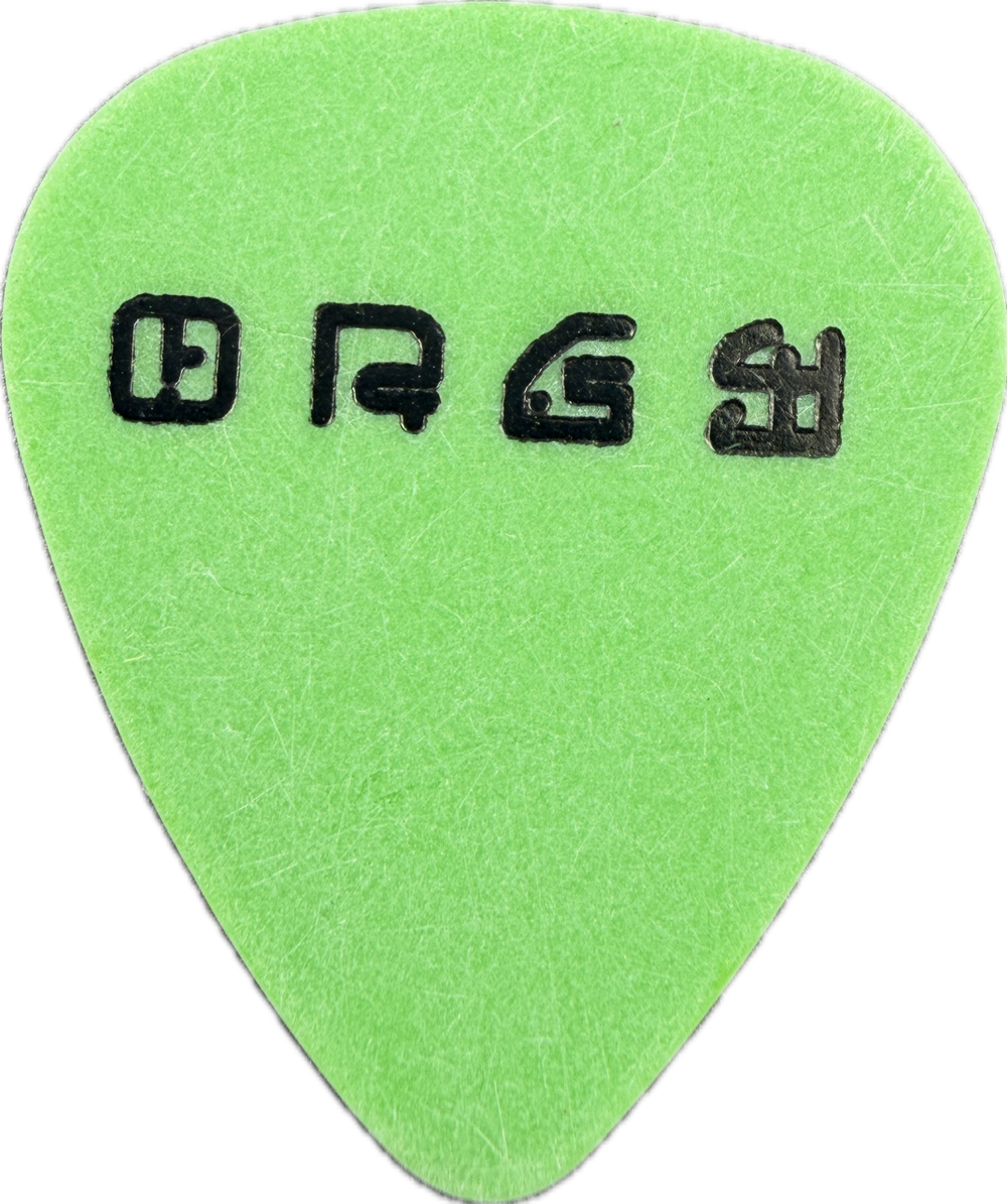 Ryan Shuck Orgy 2000 Vapor Transmission Tour Guitar Pick front