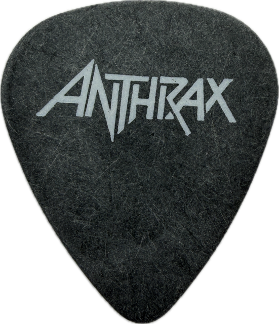 SCOTT IAN ANTHRAX 2005 ANGEL OF RETRIBUTION TOUR SKULL GUITAR PICK