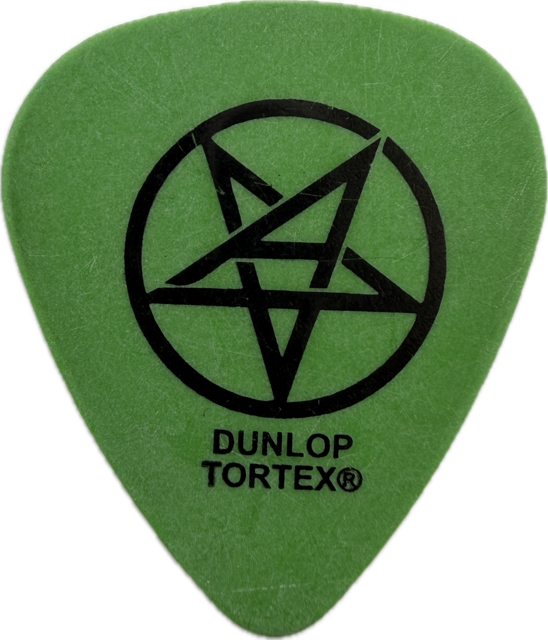 SCOTT IAN ANTHRAX 2005 ANGEL OF RETRIBUTION TOUR PENTAGRAM GUITAR PICK