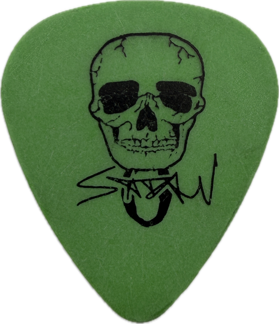 SCOTT IAN ANTHRAX 2005 ANGEL OF RETRIBUTION TOUR SKULL GUITAR PICK