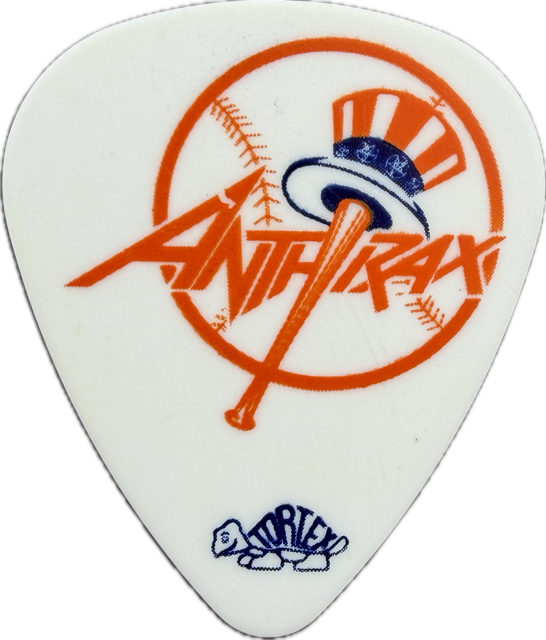 SCOTT IAN ANTHRAX 2011 BIG 4 TOUR GUITAR PICK