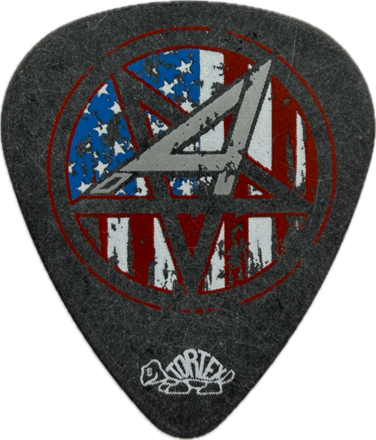 SCOTT IAN ANTHRAX 2011 WORSHIP MUSIC TOUR AMERICAN FLAG GUITAR PICK