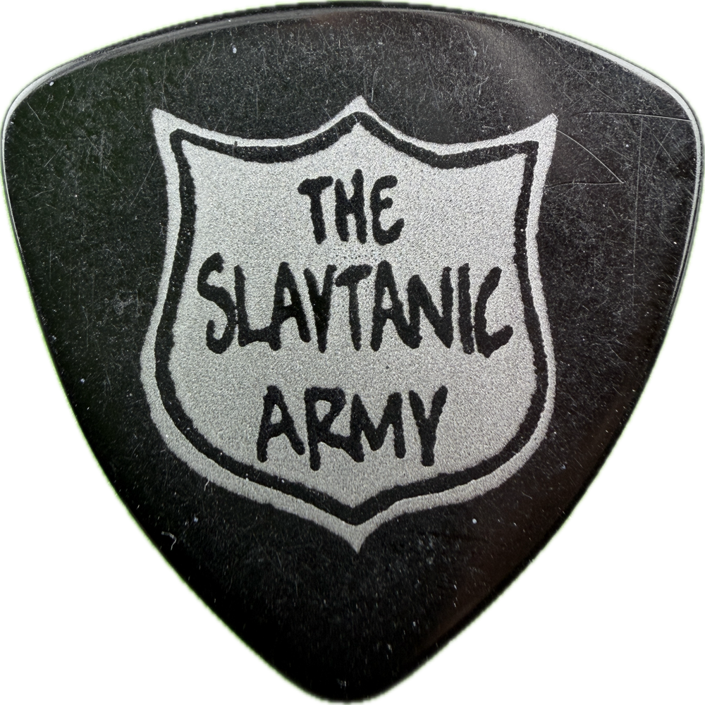 Slayer The Slaytanic Army guitar pick front