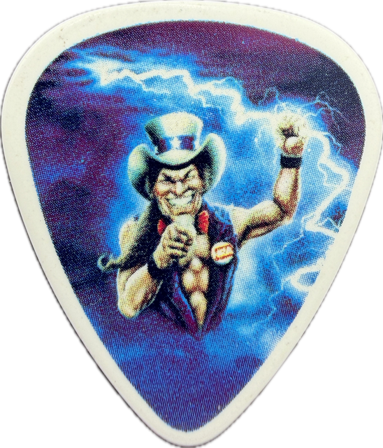 TED NUGENT 2008 ROLLING THUNDER TOUR UNCLE SAM GUITAR PICK