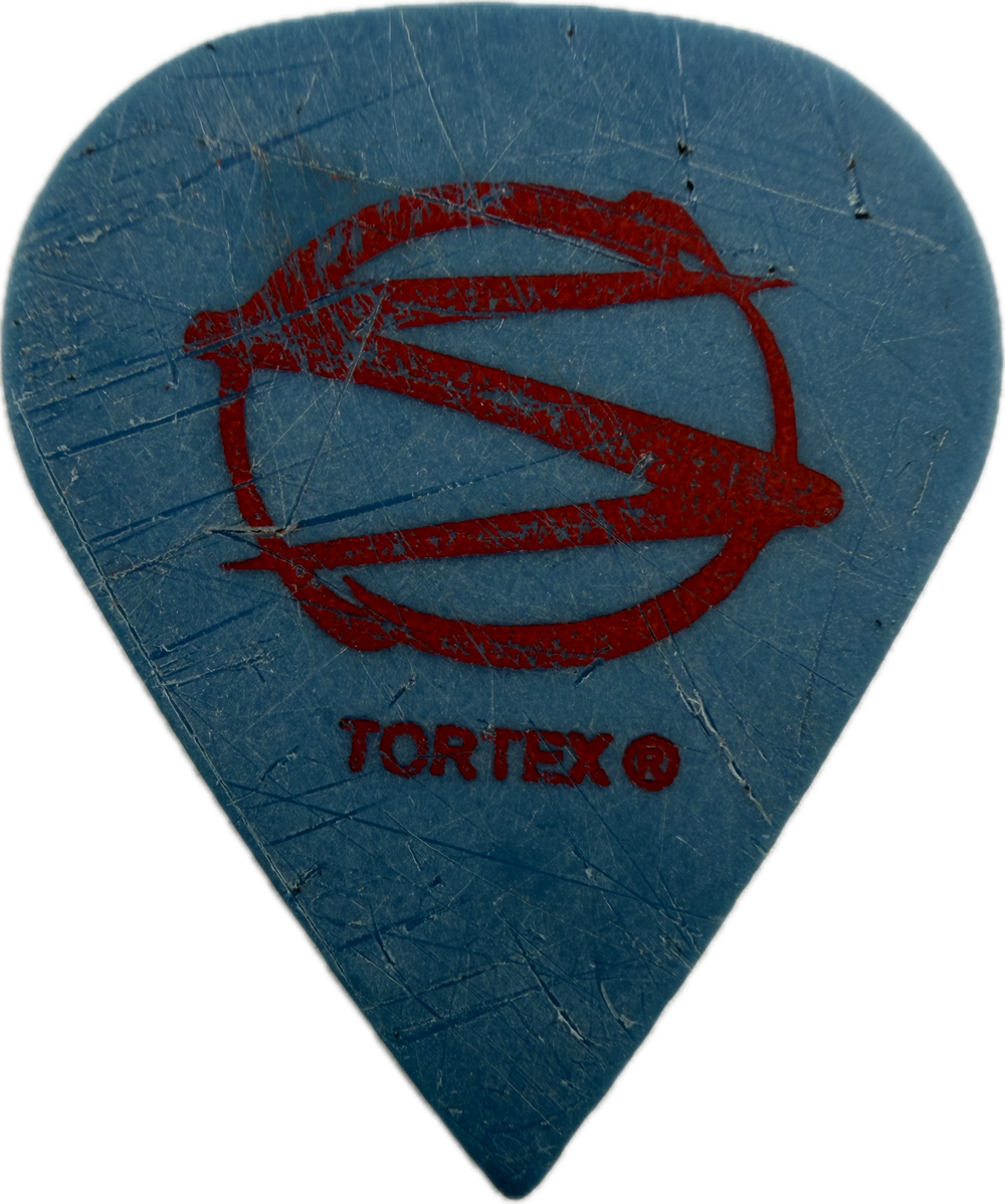 TIM NARDUCCI SYSTEMATIC 2001 OZZFEST TOUR BLUE RED GUITAR PICK FRONT