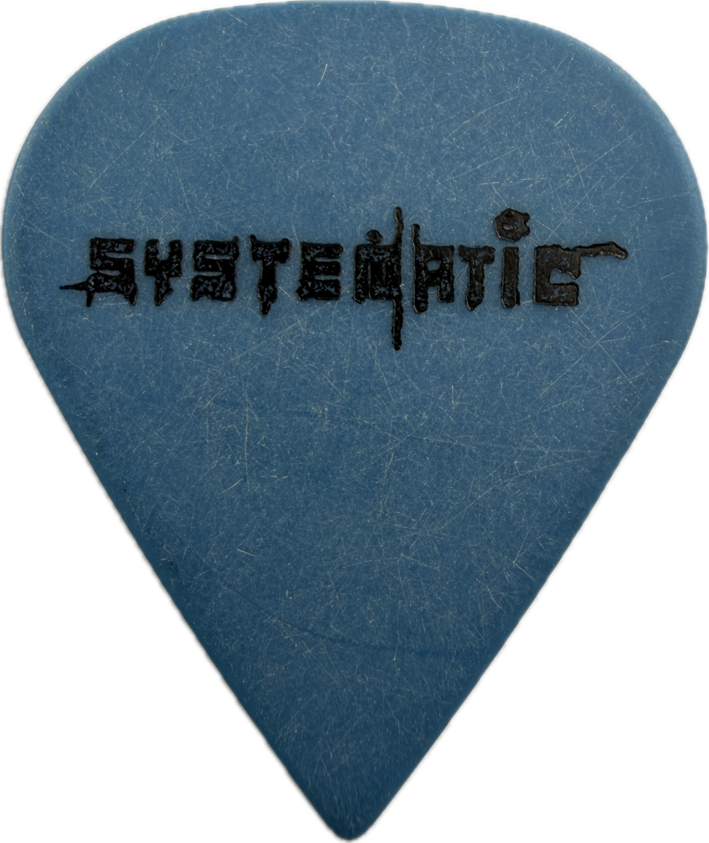 TIM NARDUCCI SYSTEMATIC 2001 OZZFEST TOUR GUITAR PICK FRONT