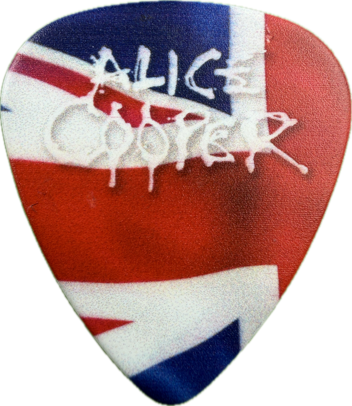 TOMMY HENRIKSEN ALICE COOPER 2024 TOO CLOSE FOR COMFORT UK TOUR GUITAR PICK FRONT