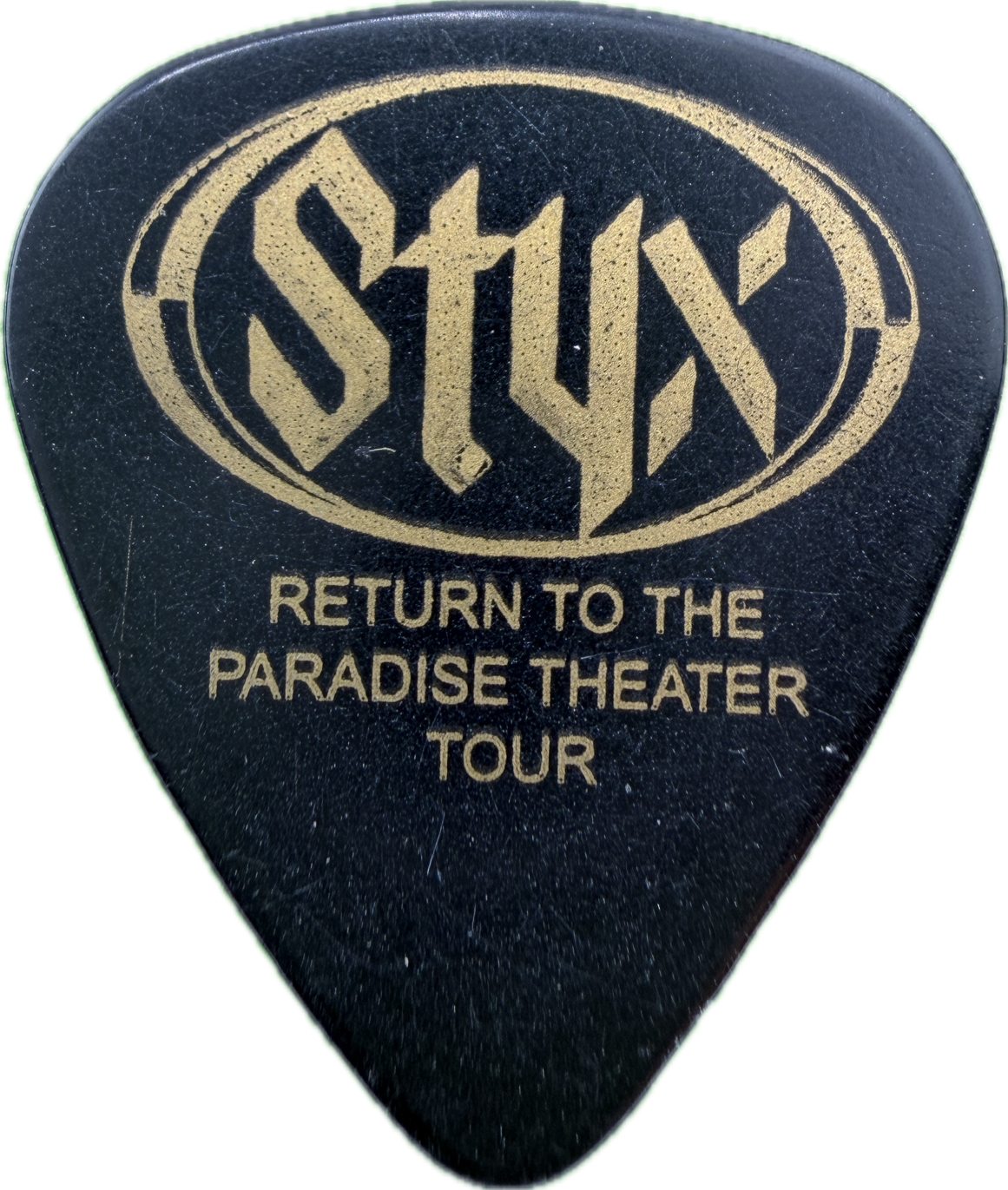 Tommy Shaw Styx 1997 Return To The Paradise Theatre Tour Guitar Pick front