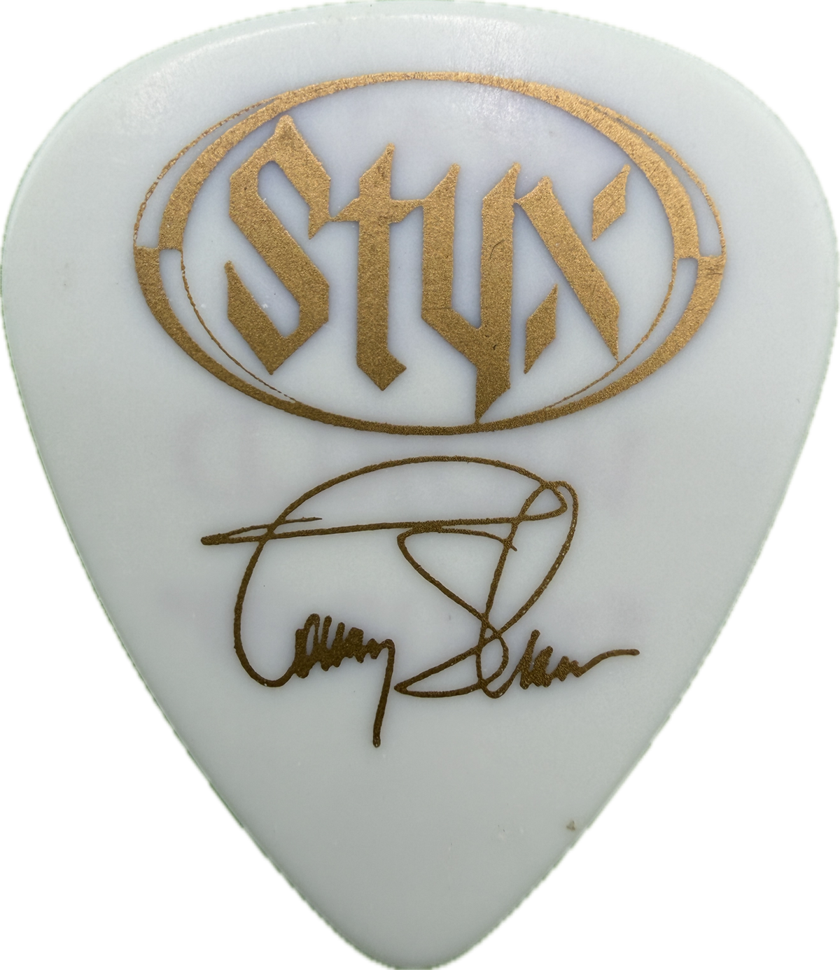Tommy Shaw Styx 1999 Brave New World Tour Guitar Pick front